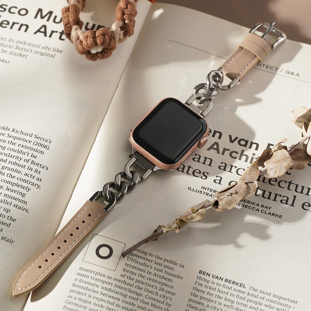 Apple watch - 真皮拼接单链苹果表带 - 表带 - 真皮 