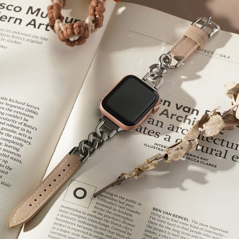 Apple watch - 真皮拼接单链苹果表带 - 表带 - 真皮 