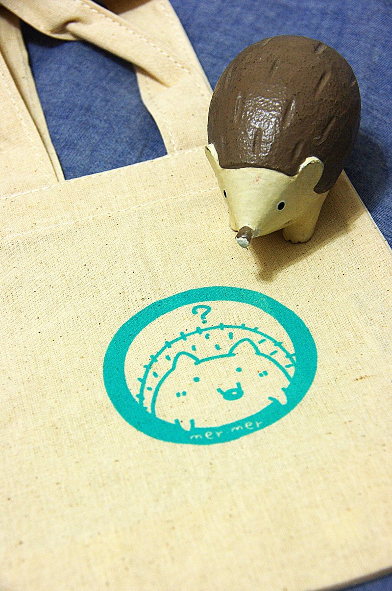 刺猬 饮料提袋 帆布袋 饮料袋 一杯袋 - 随行杯提袋/水壶袋 - 棉．麻 绿色