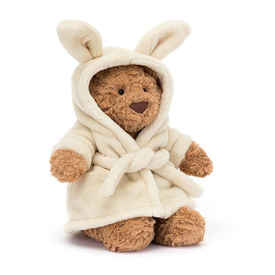 Bartholomew Bear Bathrobe 浴袍巴赛罗熊 浴袍睡衣熊宝贝 - 玩偶/公仔 - 聚酯纤维 咖啡色