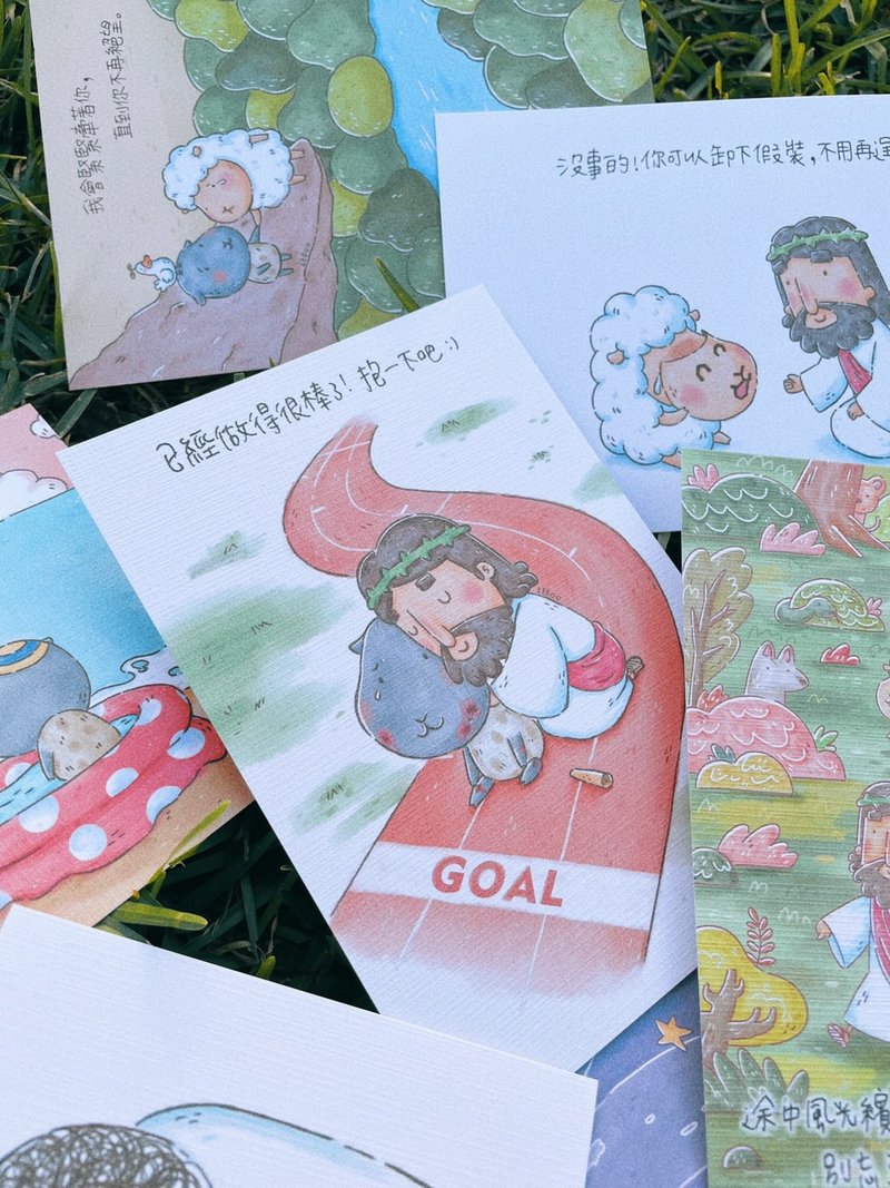 shalom插画明信片 超级全套60张 - 卡片/明信片 - 纸 