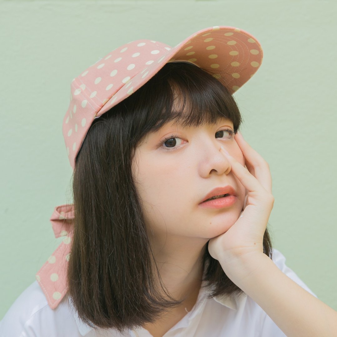 【Quote hat】蝴蝶帽粉红 :: - 帽子 - 棉 蓝色
