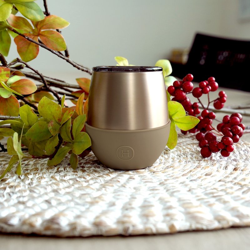 绝美沙漠钛金色泽 | 双层随行保温杯 | 冷杉杯-荒野 240ml - 保温瓶/保温杯 - 不锈钢 金色