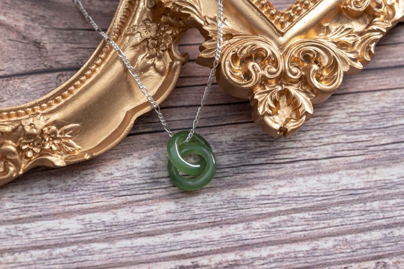 回忆 玉 坠子 项链 天然碧玉 A货 母亲节 生日 礼物 - 项链 - 玉石 绿色