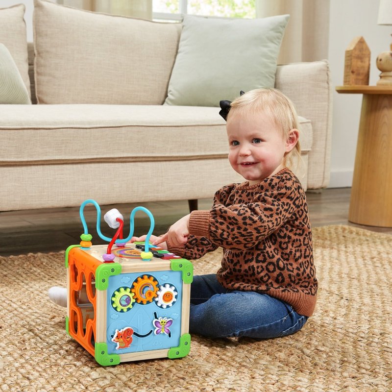 快速出货-仅限寄送台湾【LeapFrog】木质益智探索箱 - 玩具/玩偶 - 木头 卡其色