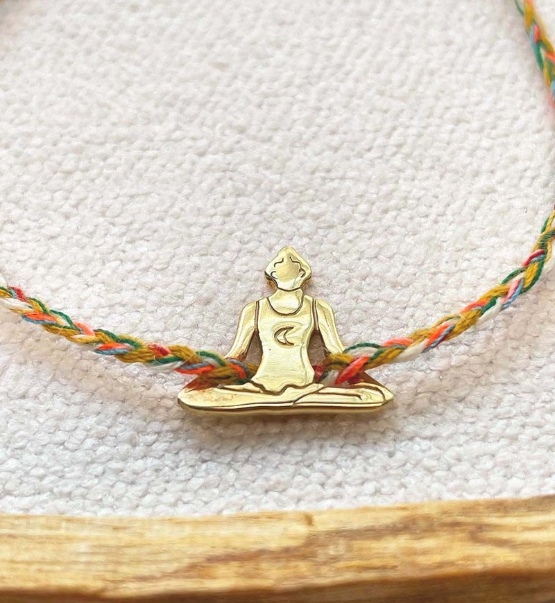 瑜珈精系列 - Padmasana莲花式手链 - 手链/手环 - 贵金属 多色