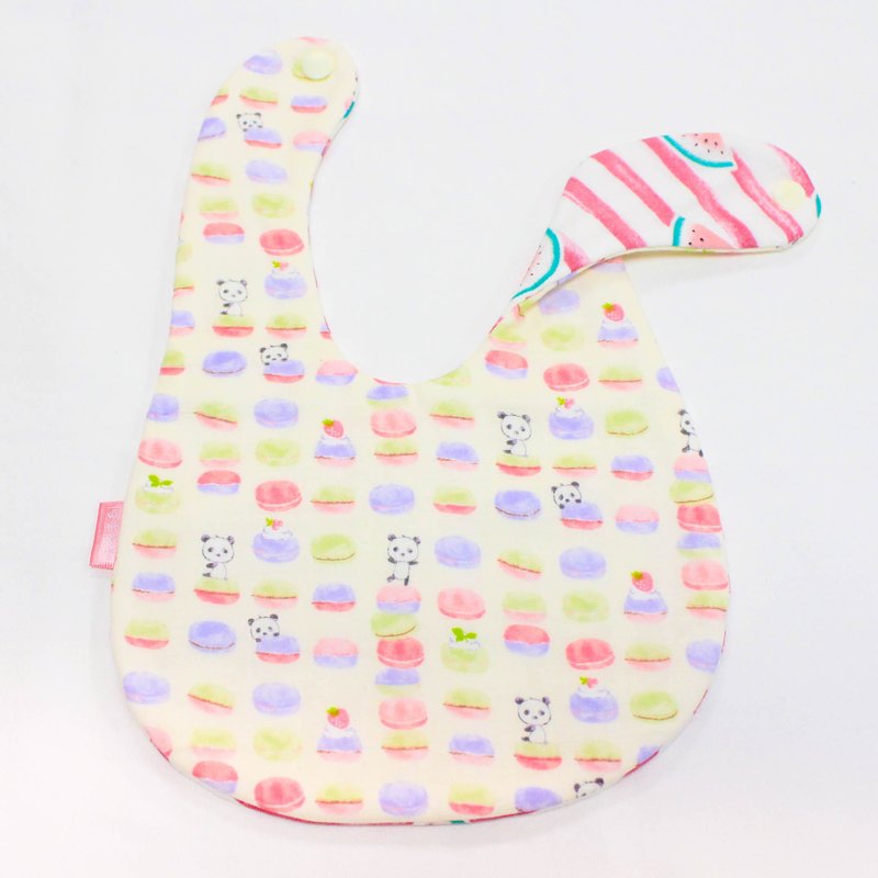 【Ella&Co. X嘿嘿手创】【日本八层纱】甜甜熊猫 双面围兜 - 其他 - 棉．麻 粉红色