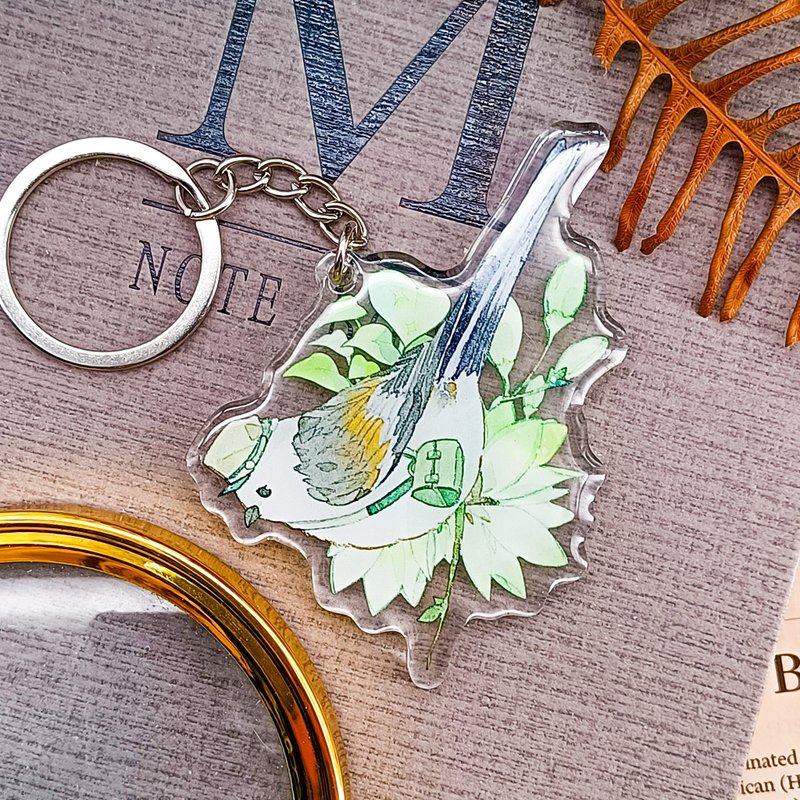 信鴿H  / 晶透吊飾_鑰匙圈 - 钥匙链/钥匙包 - 塑料 多色