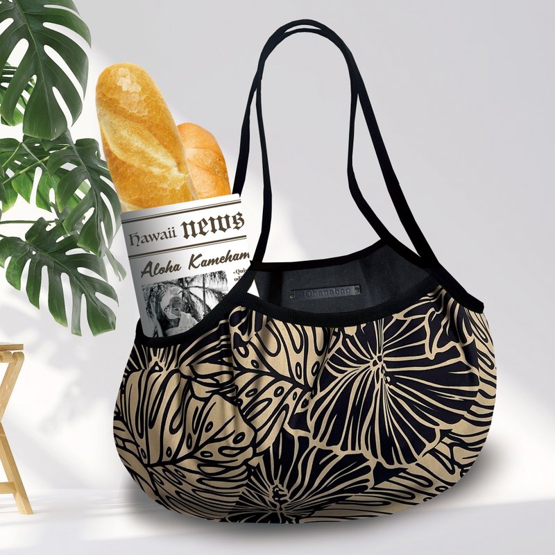 L-tote/米白龟背芋 - 手提包/手提袋 - 棉．麻 