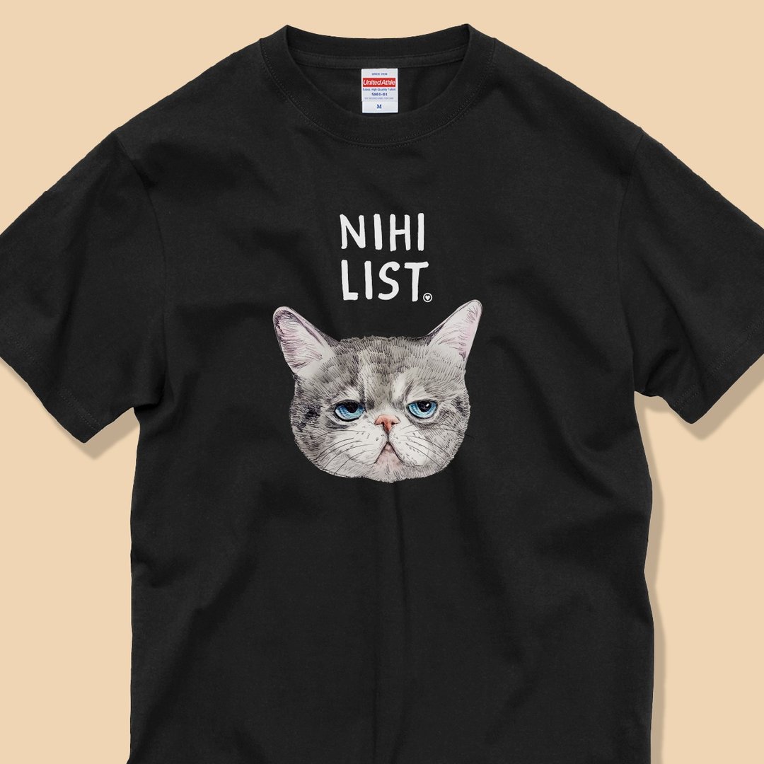 虚无猫 / Classic Cotton T-Shirt - 女装 T 恤 - 棉 白色