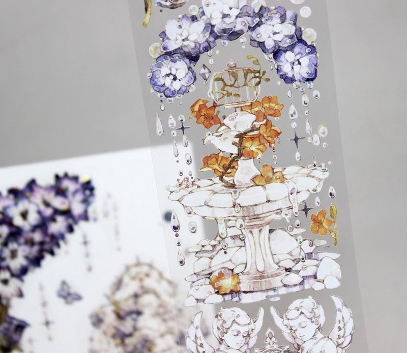 傍晚许愿池  PET 琉璃光 喷泉 和紙膠帶   10米卷 - 纸胶带 - 其他材质 多色