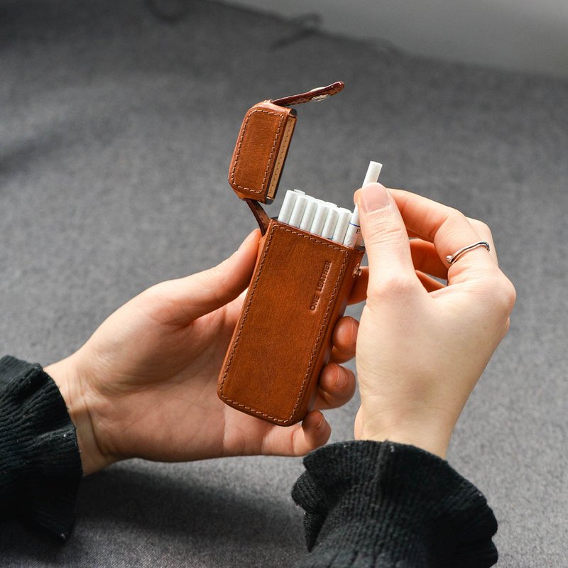 情人节礼盒 客制化礼物one leather牛皮20细支装烟盒生日创意礼品 - 其他 - 真皮 