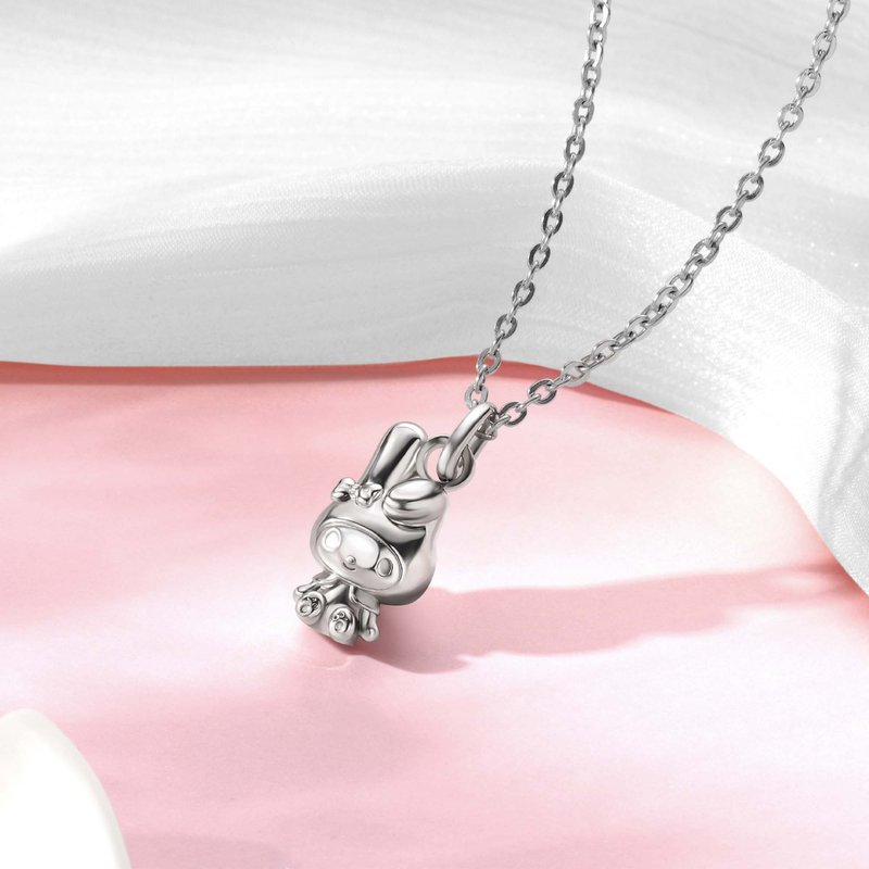 My Melody 限量版定制化 925 纯银吊坠项链 (2款) - 项链 - 纯银 银色