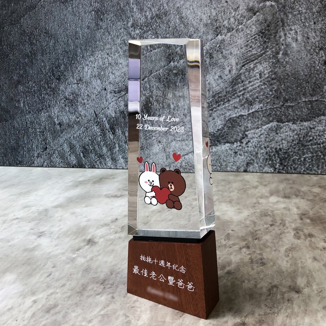 【定制化】木质奖杯 / 奖杯 / 压克力 / 复合奖杯 / 钻石抛光 - 其他 - 木头 咖啡色