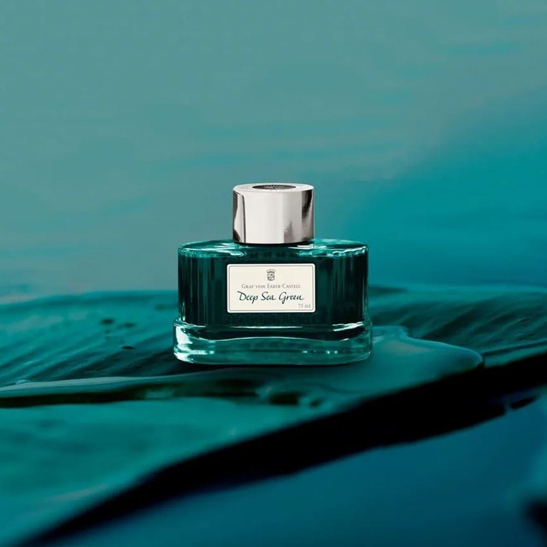 【Graf von Faber-Castell】75ml钢笔墨水-深海绿(原厂正货) - 其他 - 颜料 绿色