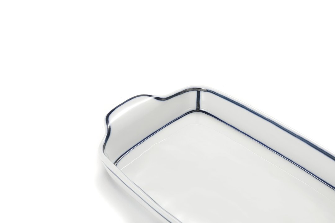 KIMSEOKBINN CERAMIC 矩形手柄板_大号 - 碗 - 陶 白色