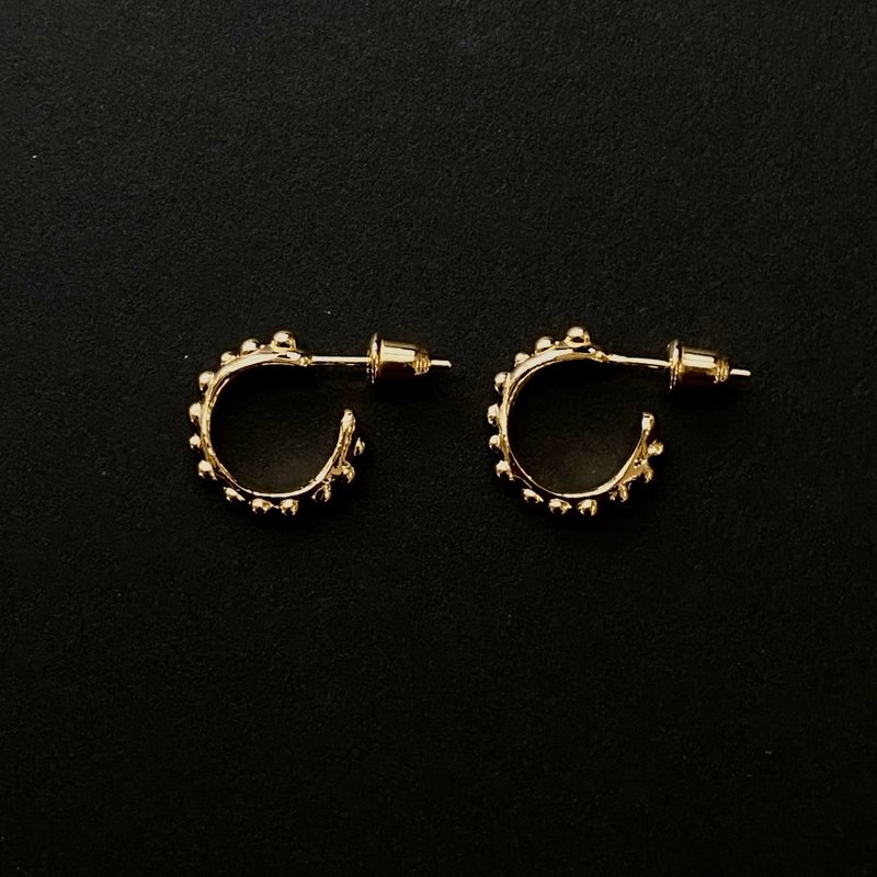 纯银 I 迷你圆点耳环 - 耳环/耳夹 - 纯银 