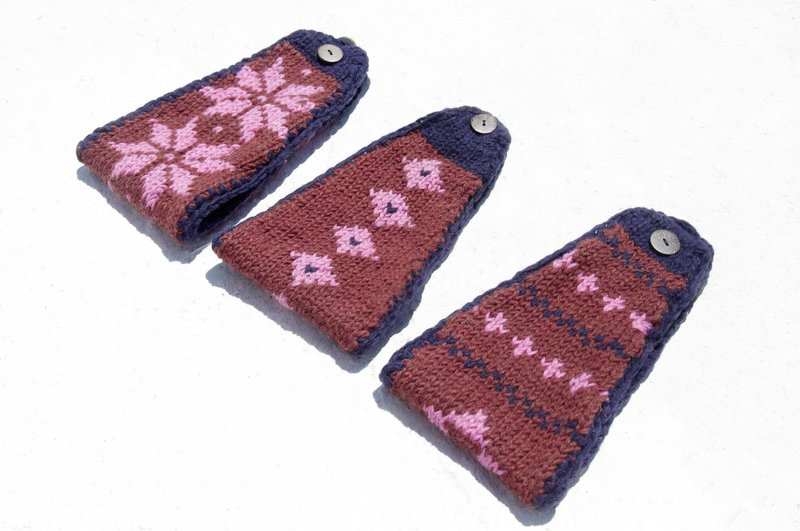 手工羊毛编织缤纷发带 纯羊毛编织发带 钩织发带 针织发带-扣环式 - 发饰 - 羊毛 多色