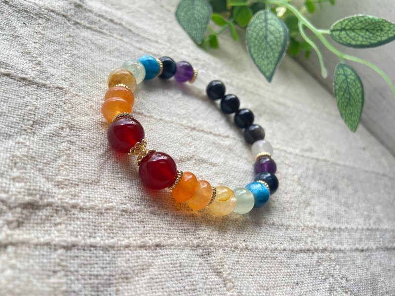 七脉轮水晶1号 - 手链/手环 - 半宝石 多色