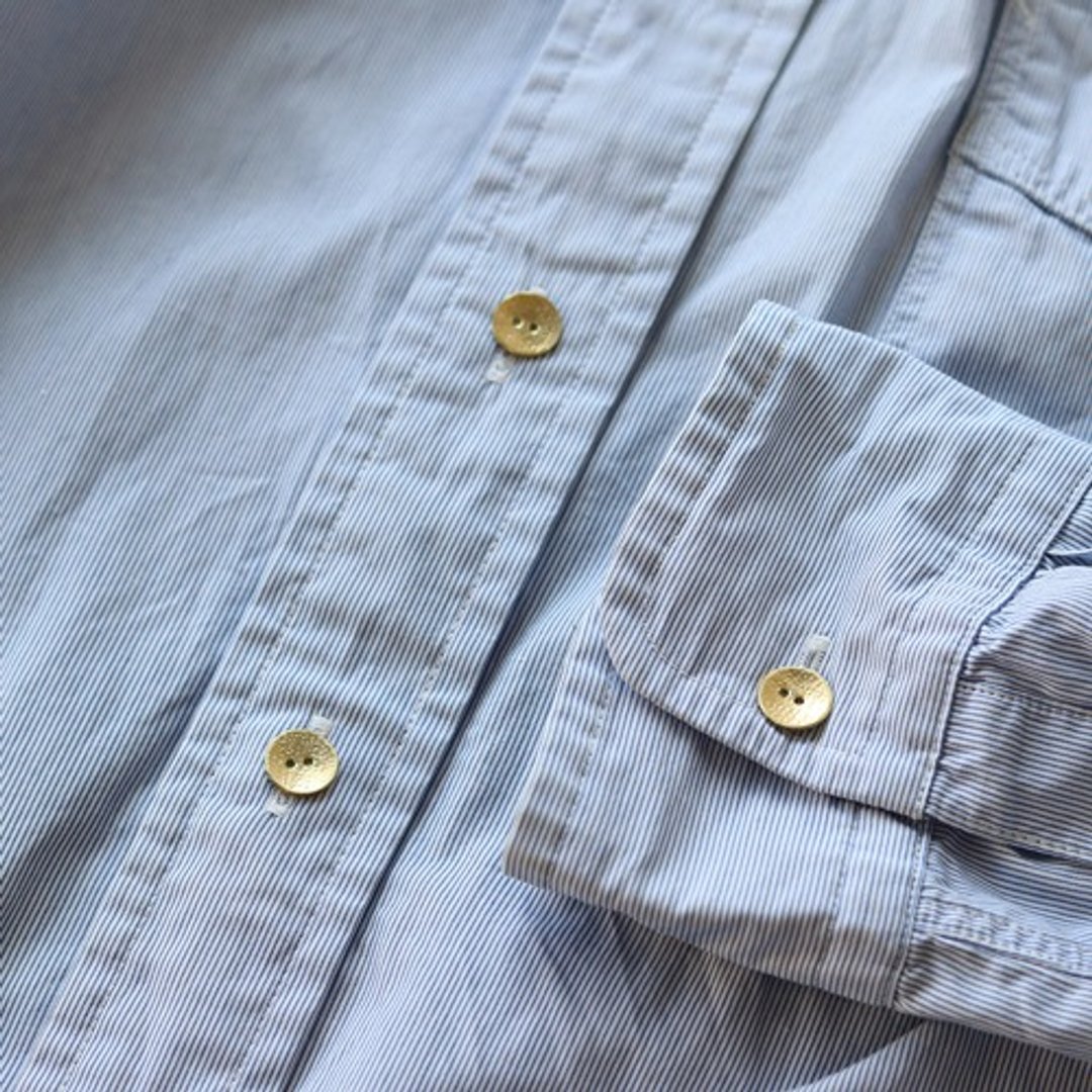 Full moon button Brass button 11mm 5 pieces crush - 编织/刺绣/羊毛毡/裁缝 - 其他金属 金色