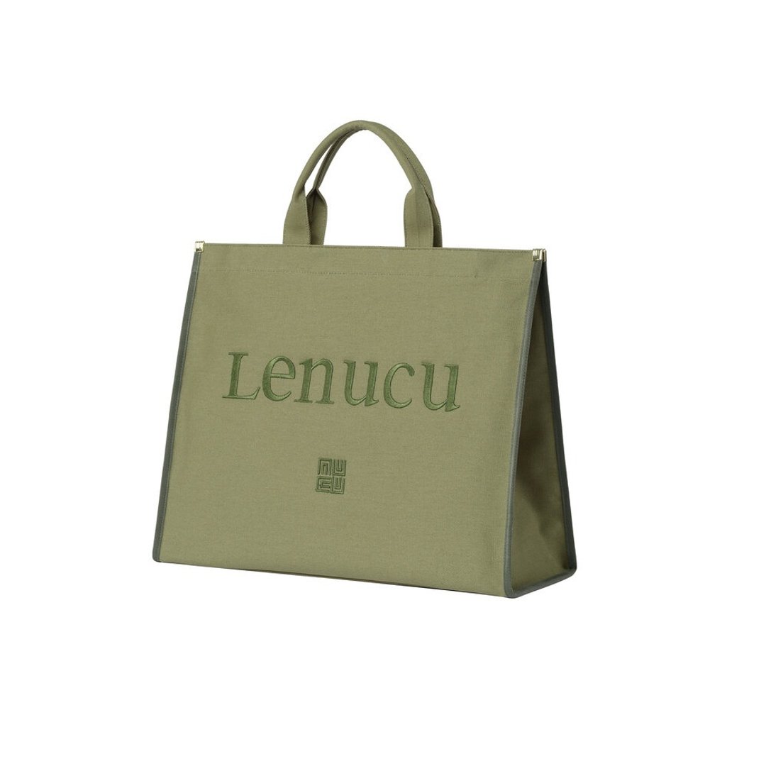 【ON the Green】LENUCU 波士顿帆布包 - 手提包/手提袋 - 棉 