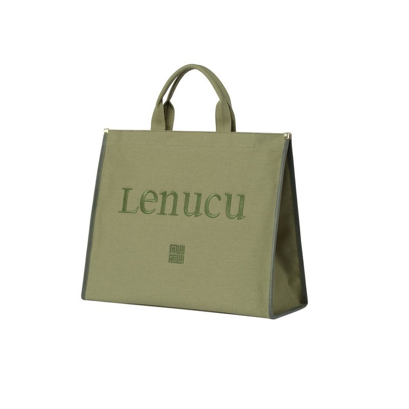 【ON the Green】LENUCU 波士顿帆布包 - 手提包/手提袋 - 棉．麻 