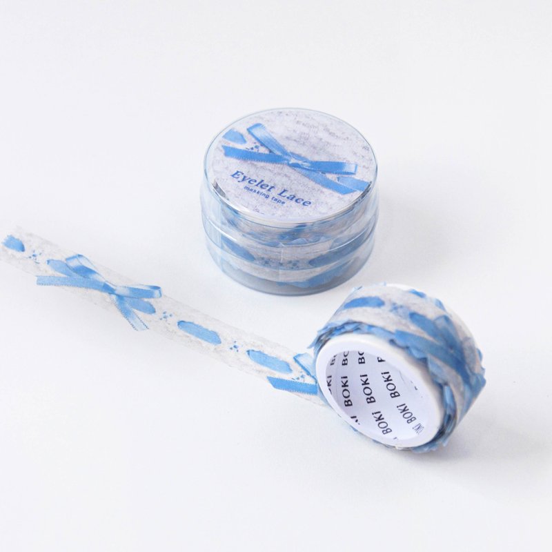 孔眼蕾丝模切屏蔽胶带 | Serenity Ribbon - 纸胶带 - 纸 蓝色