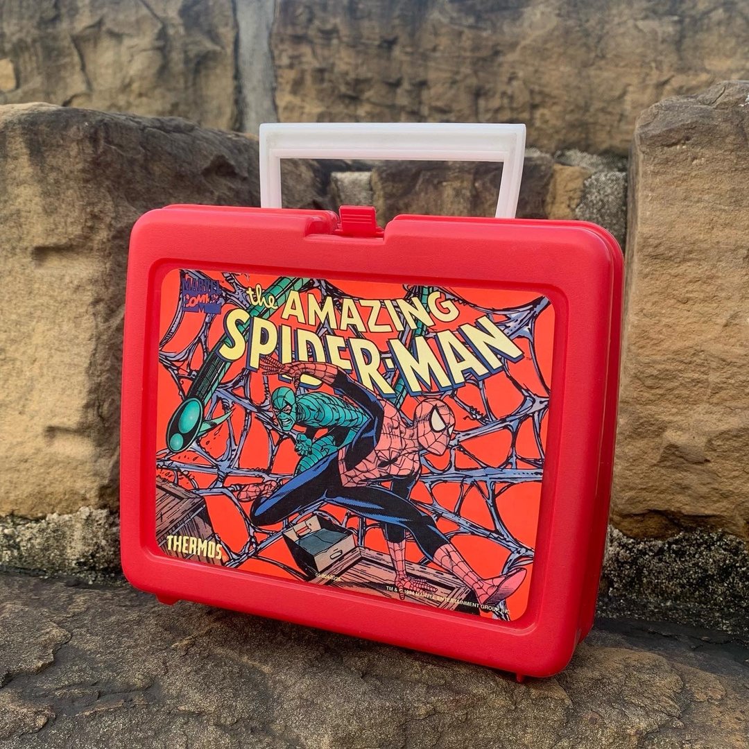 美国制 1994年 惊奇蜘蛛人 The Amazing Spider Man 午餐盒 摆件 - 摆饰 - 塑料 红色