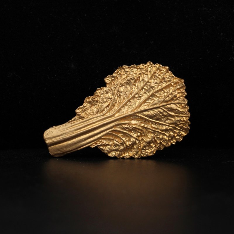 小物wulet白菜摆财胸针 发财转运好运礼物小众设计创意 - 胸针 - 其他金属 