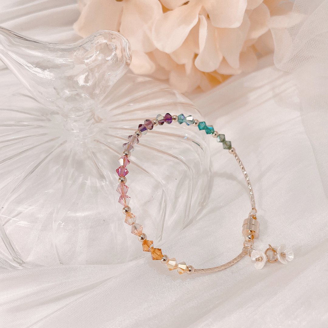 Swarovski 渐变糖果色手链 - 手链/手环 - 水晶 多色