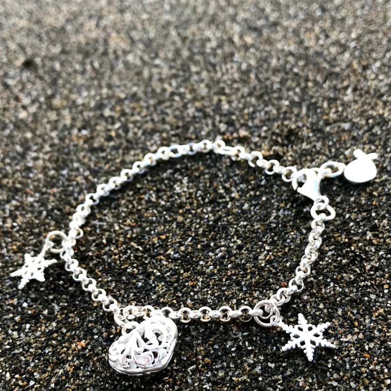 Z35款(可敲字)925纯银手链-定制英文字母数字-御匠敲饰 - 手链/手环 - 纯银 