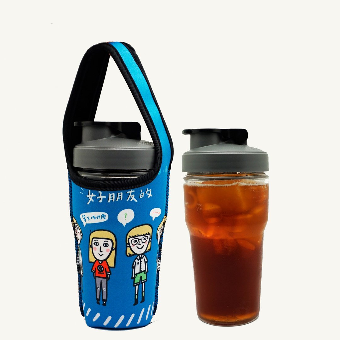 现货 BLR饮料提袋 Monocup环保杯 CLK太空盖 组合 - 水瓶/水壶 - 玻璃 蓝色