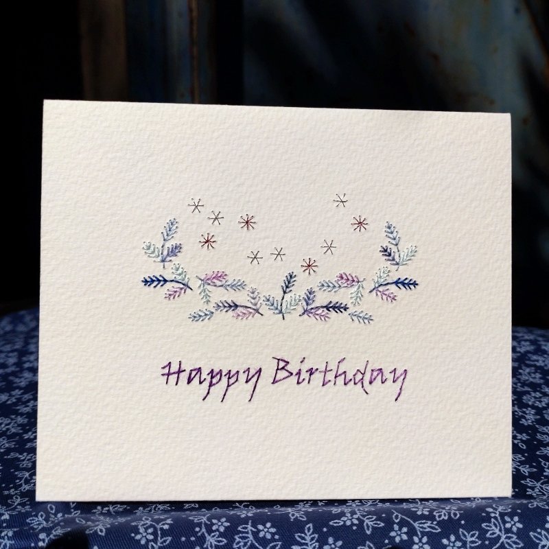 【纸绣卡】生日卡 - 卡片/明信片 - 纸 