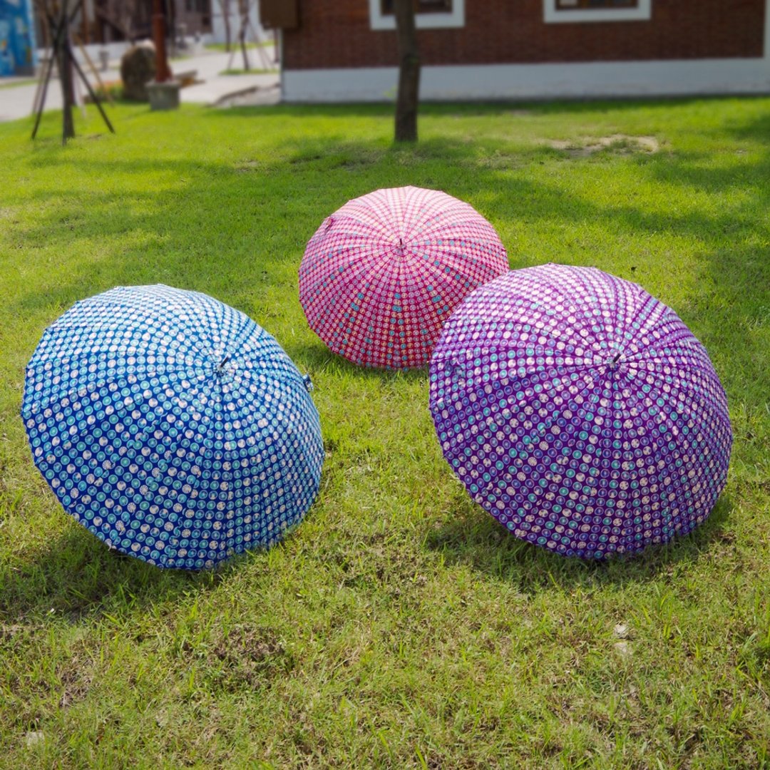 Prolla 金属漆油纸伞图腾手开直伞 客家文化设计 复古 抗UV晴雨伞 - 雨伞/雨衣 - 防水材质 