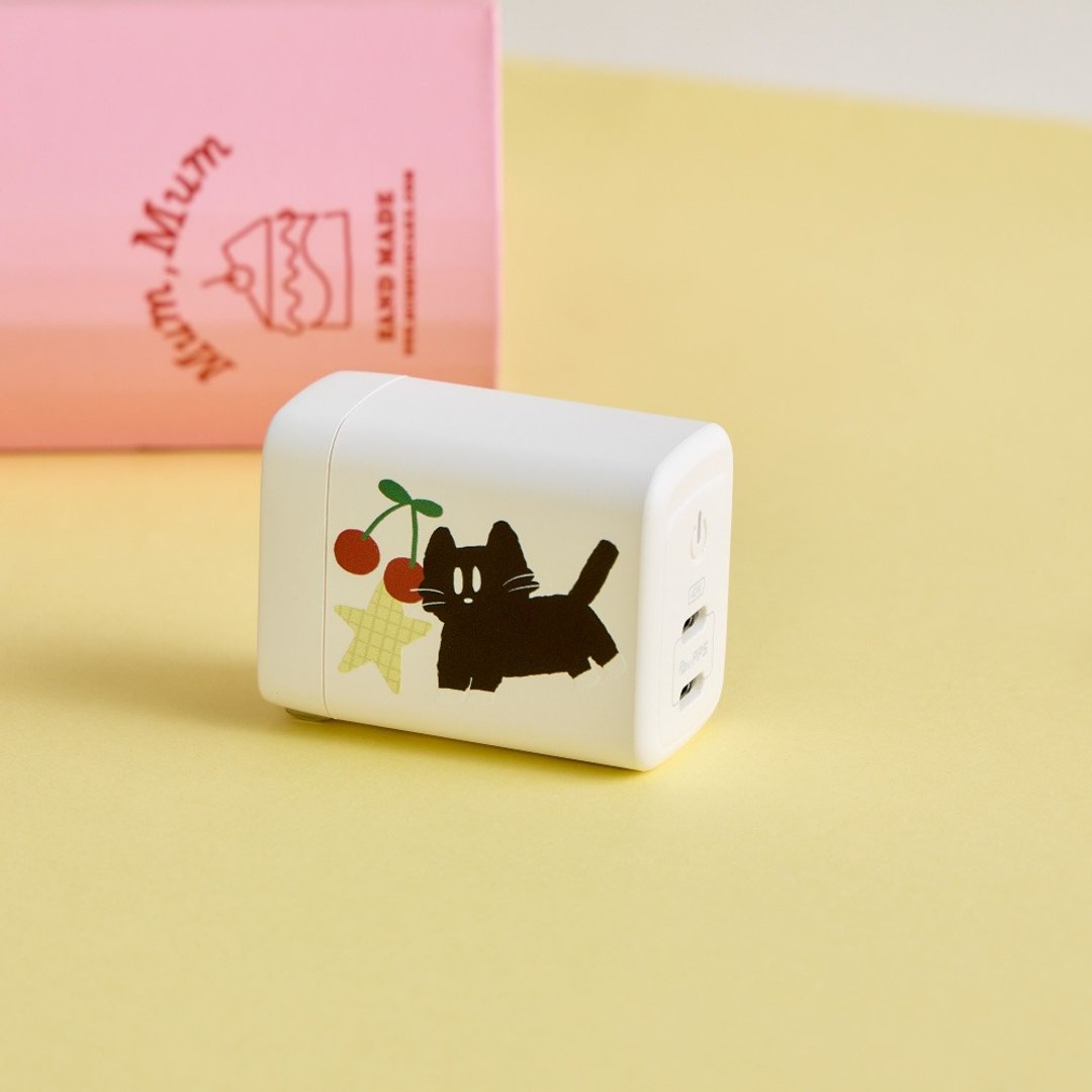 暴走吧喵喵GaN 40W Type-C双孔充电头 - 数码小物 - 塑料 多色
