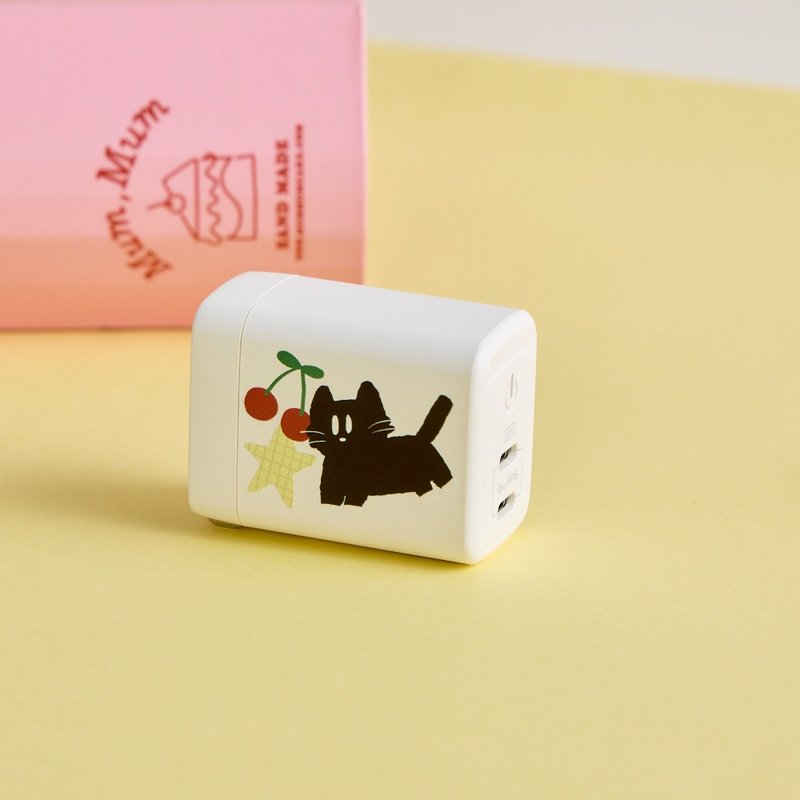 暴走吧喵喵GaN 40W Type-C双孔充电头 - 数码小物 - 塑料 多色