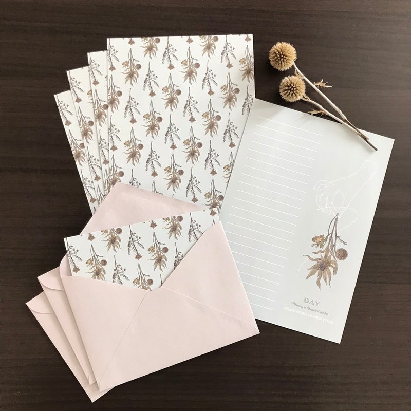 Botanical garden in memory Letter set DAY - 信封/信纸 - 纸 蓝色