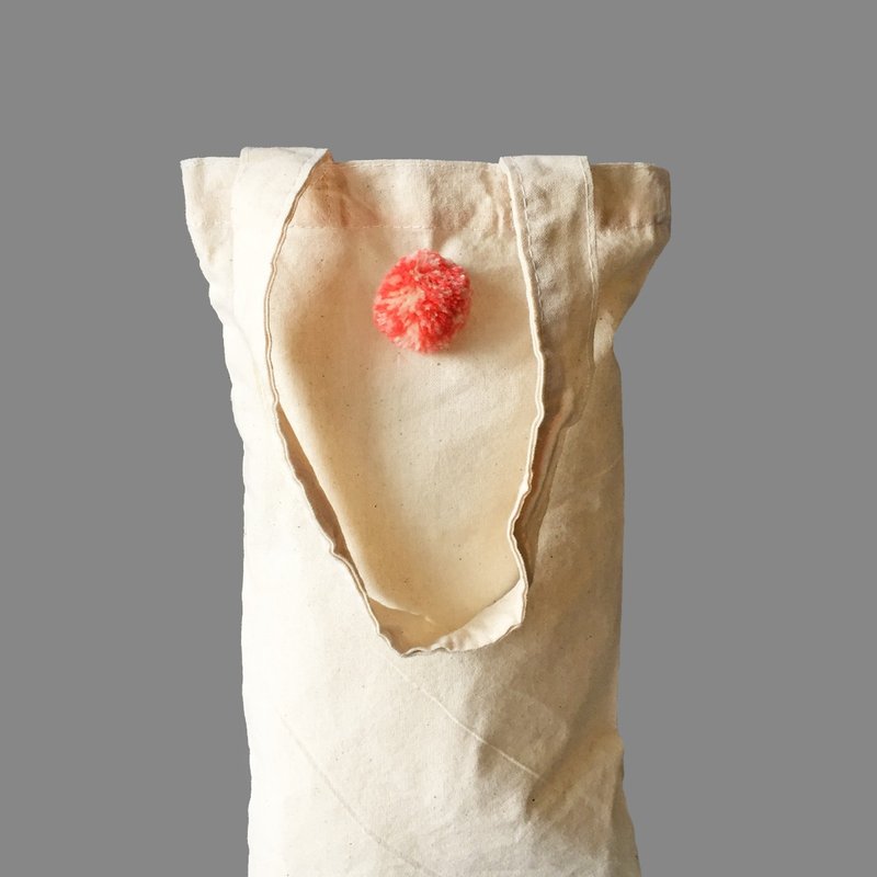 毛球手提 环保饮料/水壶袋/伞袋 - 随行杯提袋/水壶袋 - 棉．麻 