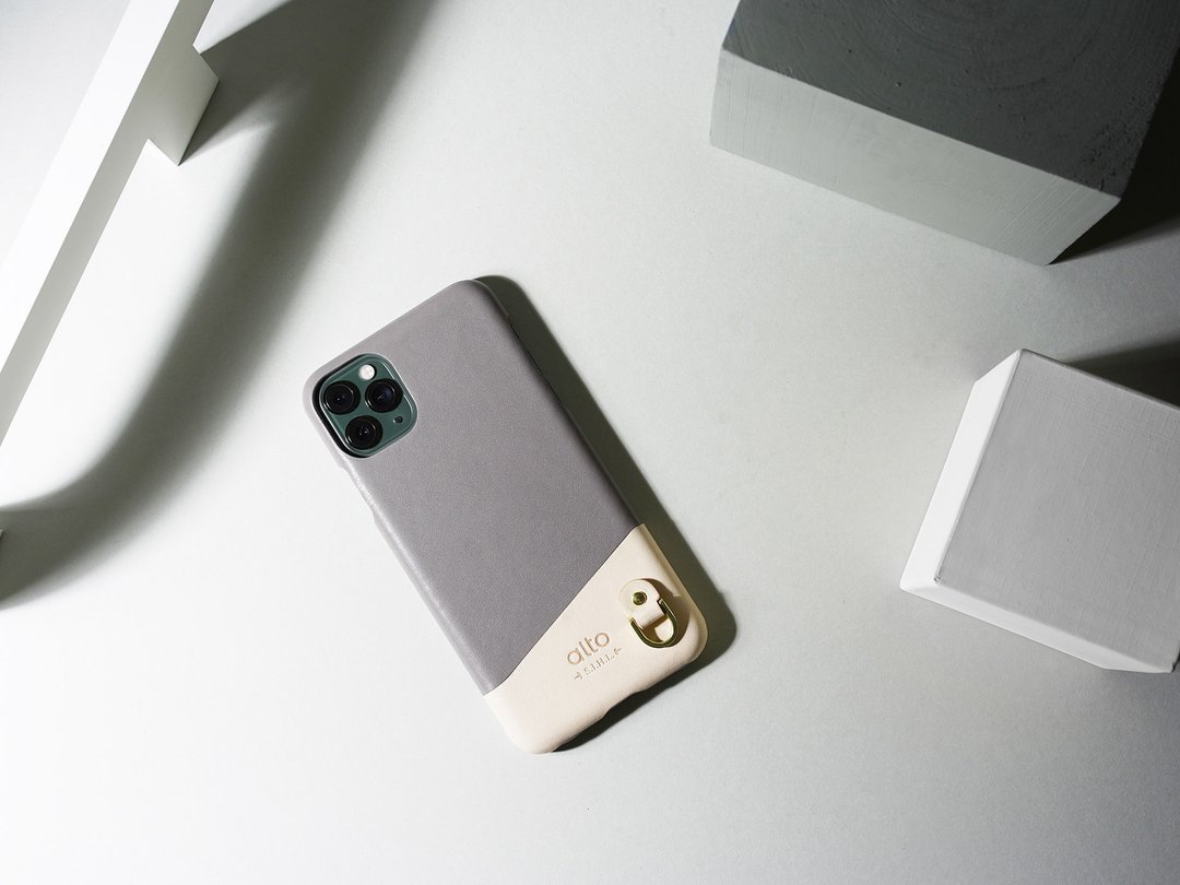 皮革手机壳iPhone 11/Pro/Max  灰 - 手机壳/手机套 - 真皮 灰色