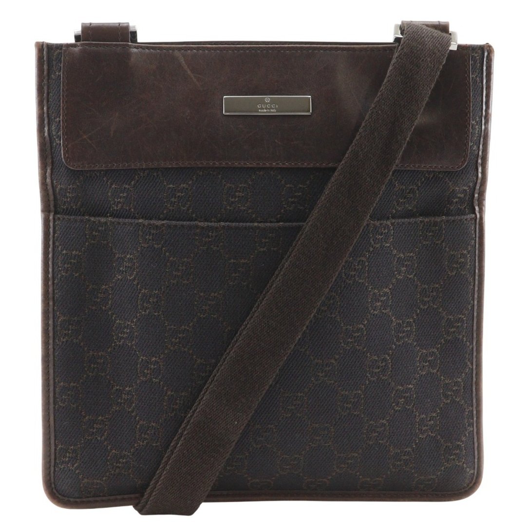 【日本直输】Gucci GUCCI 侧背包 27639 GG 缇花帆布 棕色 男款【二手】 - 侧背包/斜挎包 - 其他人造纤维 咖啡色