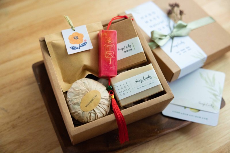 平安洗手串沐浴礼盒  交换礼物 结婚礼物 - 肥皂/手工皂 - 其他材质 多色