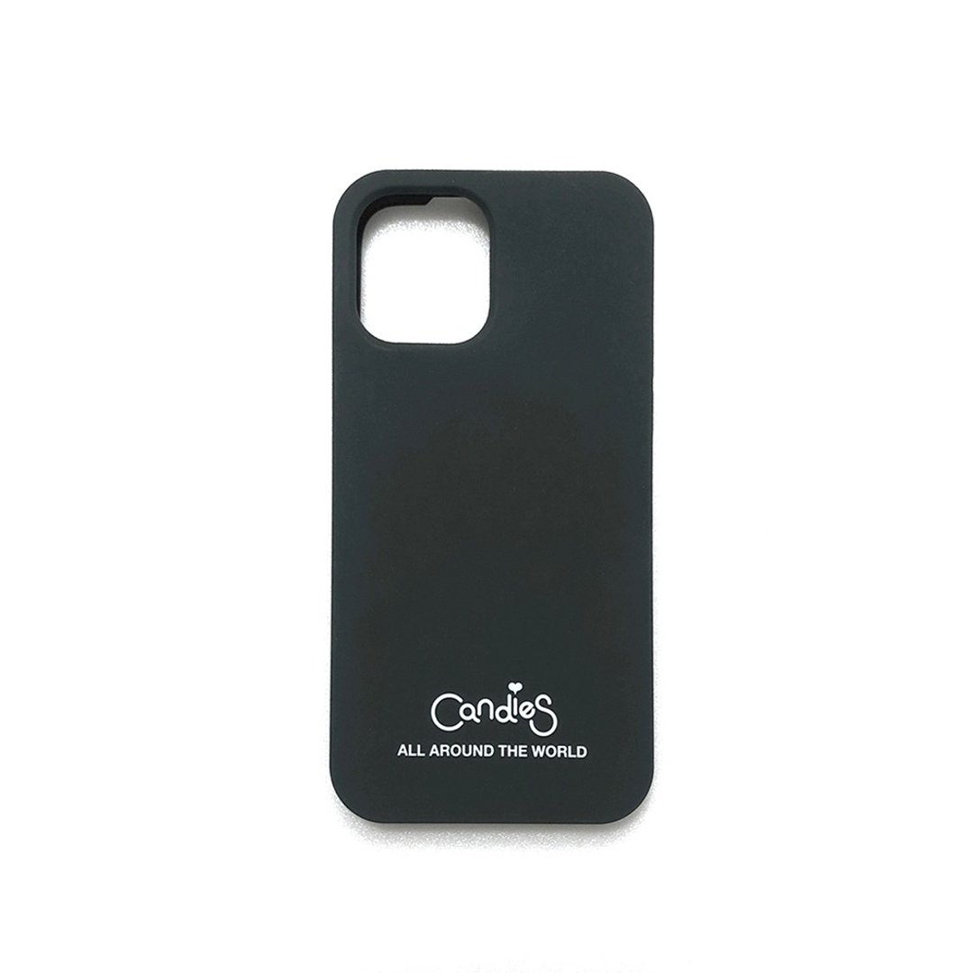 【Candies】Simple系列  logo素面壳(黑灰) - iPhone 12 / 12 Pro - 手机壳/手机套 - 硅胶 黑色