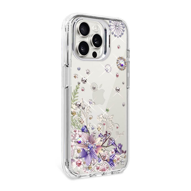 iPhone 全系列 防震双料隐形立架水晶彩钻手机壳-秘密花园 - 手机壳/手机套 - 其他材质 多色