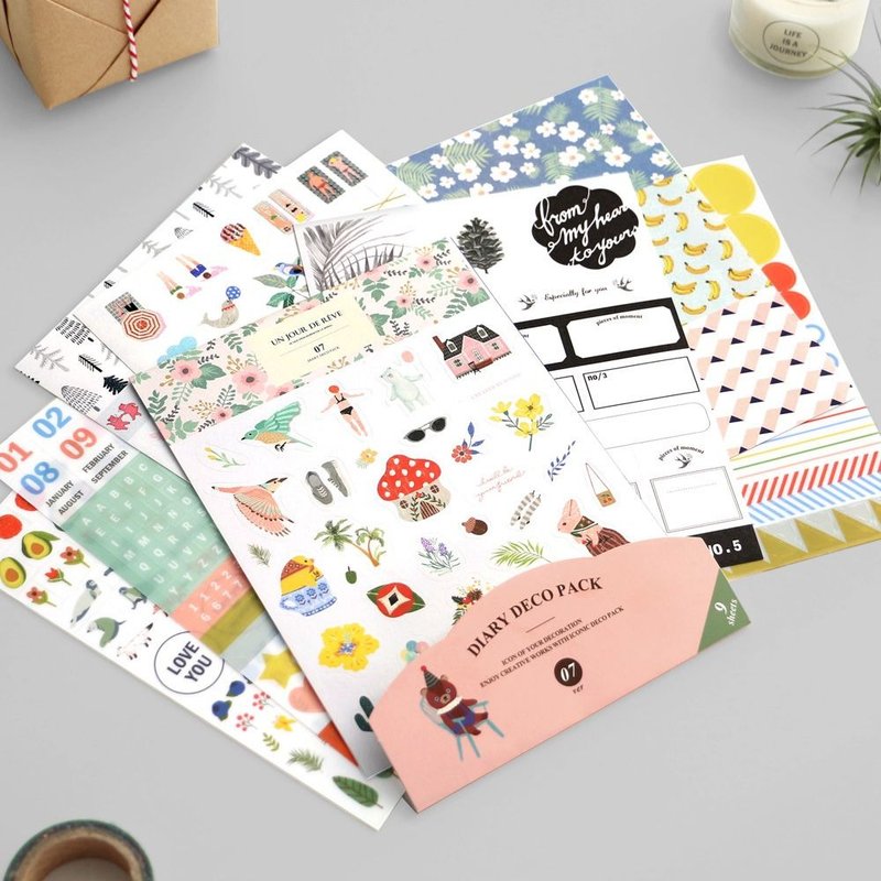 ICONIC-甜美时刻贴纸组(9入)Ver.7,ICO87717 - 贴纸 - 纸 