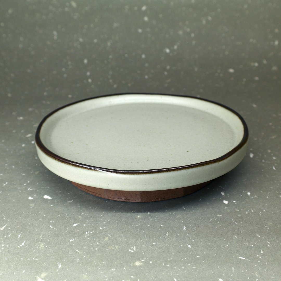 粉青铁口 壶承 壶托 高脚盘 手作陶器 茶道具 - 茶具/茶杯 - 陶 