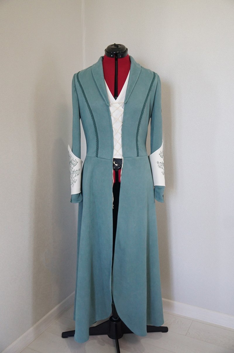 比人角色扮演 - 基于 Tauriel 连身裙的精灵绿色服装 - 晚装/礼服 - 聚酯纤维 绿色