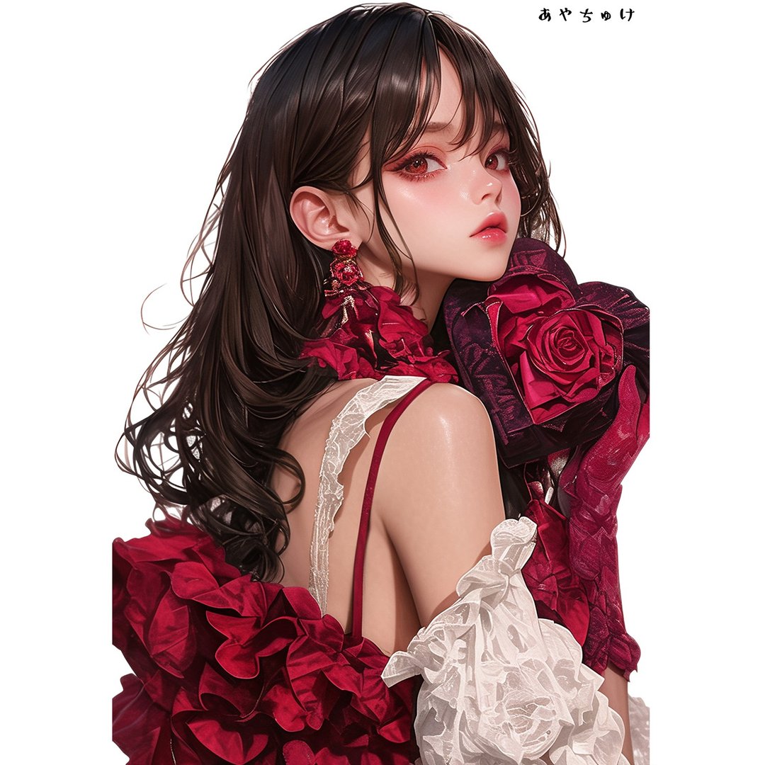 【12月新品6】07-111-0022 人物贴纸 性感情人节女孩 - 贴纸 - 纸 