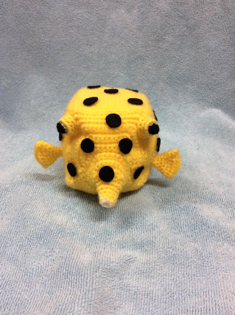 Crochet Sea Creatures Boxfish (M size) Amigurumi - 编织/刺绣/羊毛毡/裁缝 - 棉．麻 