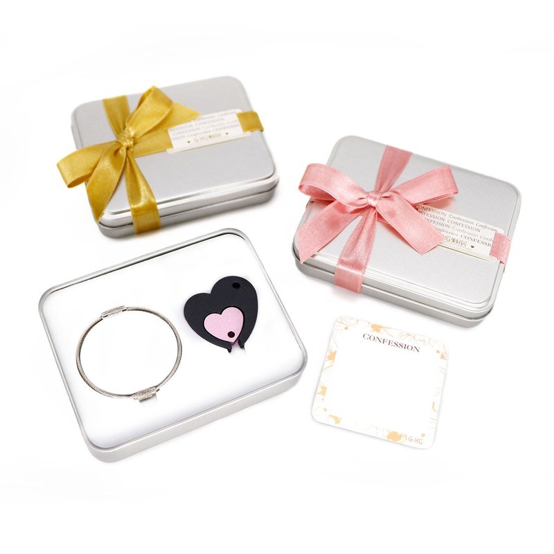 CONFESSION 告白钥匙圈(雷雕名称定制) - 钥匙链/钥匙包 - 其他金属 粉红色