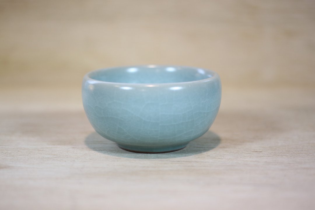 【快速出货】汝窑茶杯 开片 小圆融杯 名家叶敏祥手作 中秋品茶 - 茶具/茶杯 - 陶 